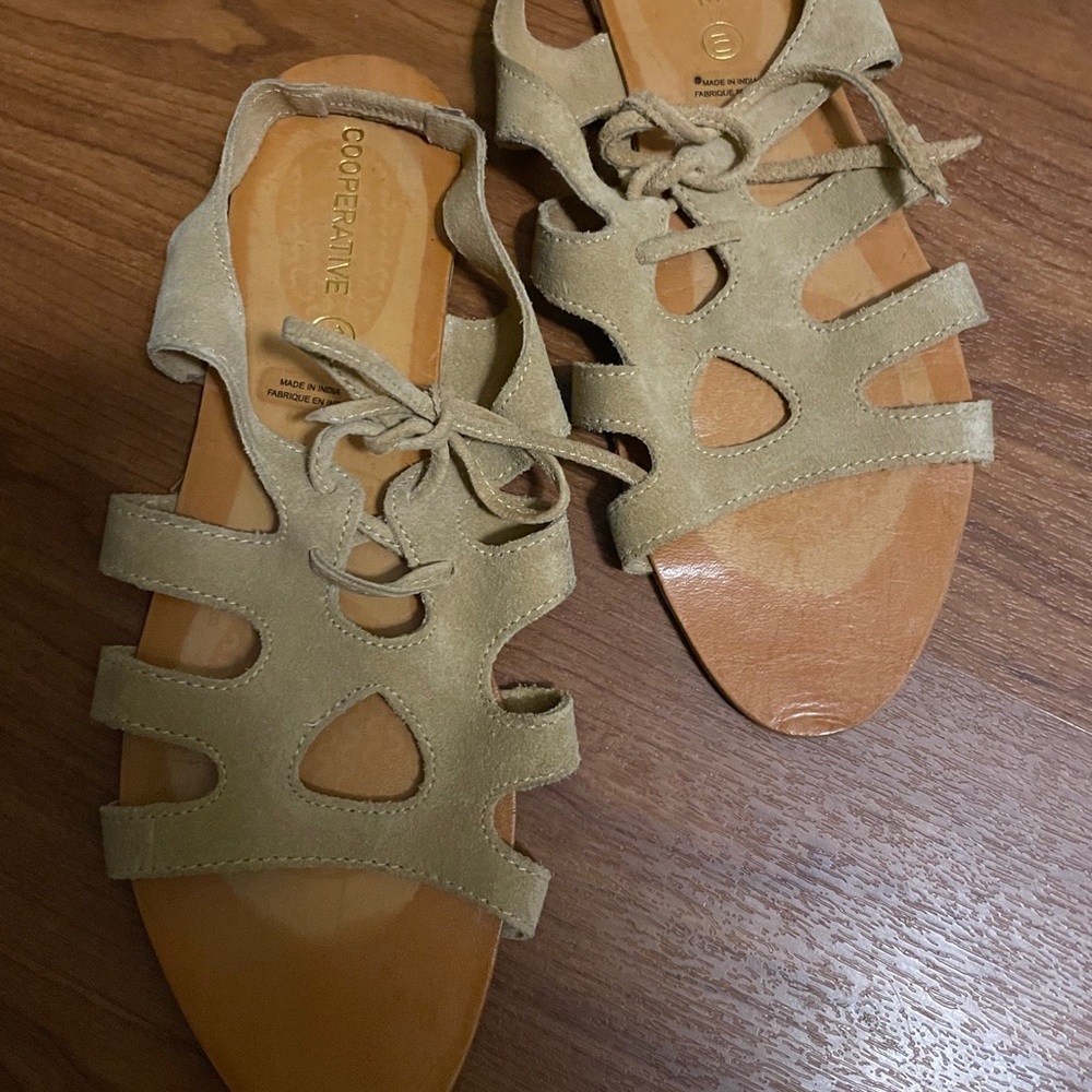 Flat Suede Sandals - image 2